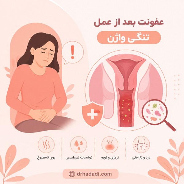 عفونت بعد از عمل تنگی واژن - دکتر نگین حدادی